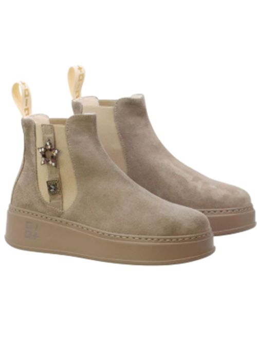 Stivaletto PIADA0$H in camoscio combi Gio+ GIO + | PIADA04H-TORTORA